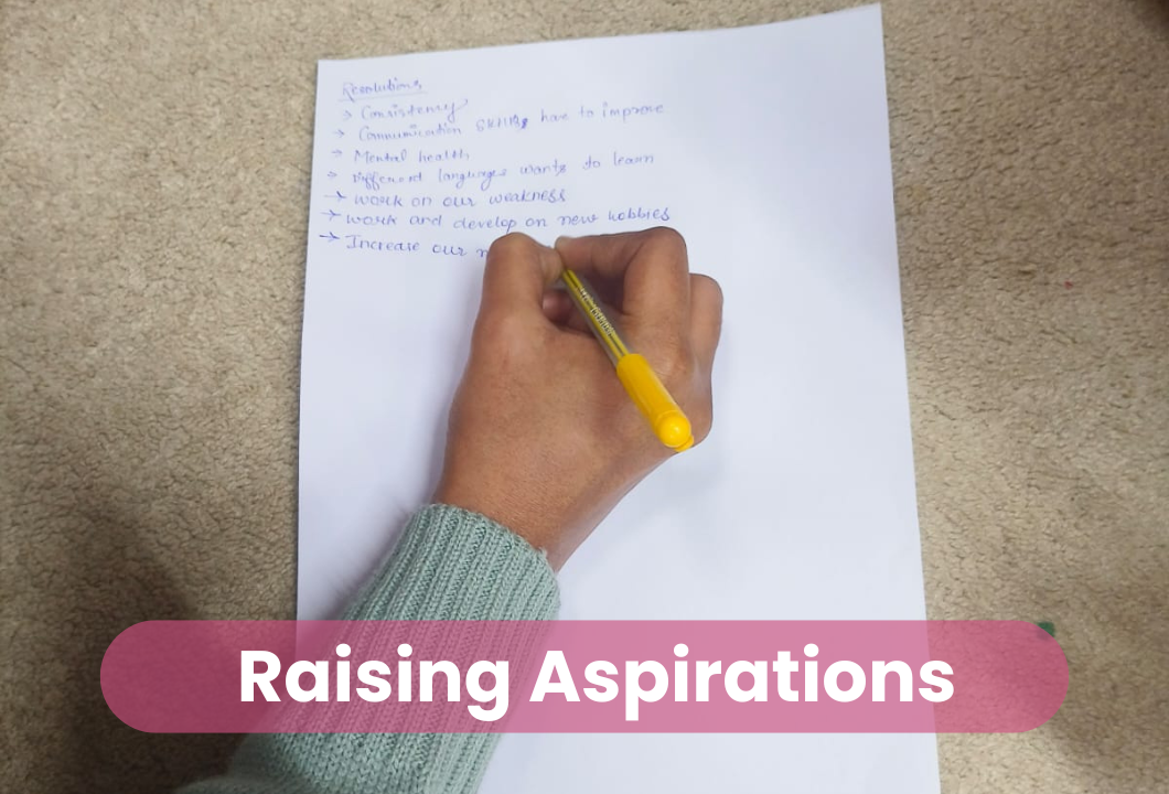 Raising aspirations (Maitri Canva visual).