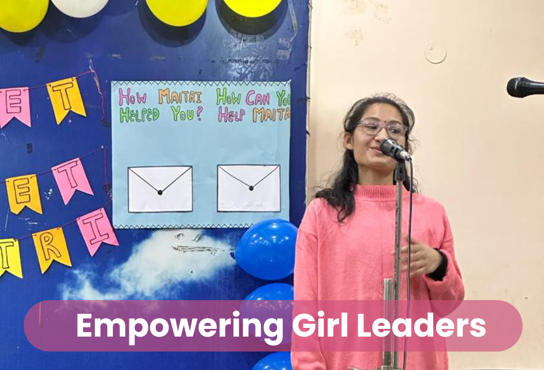 Empowering girl leadership (Maitri Canva visual).