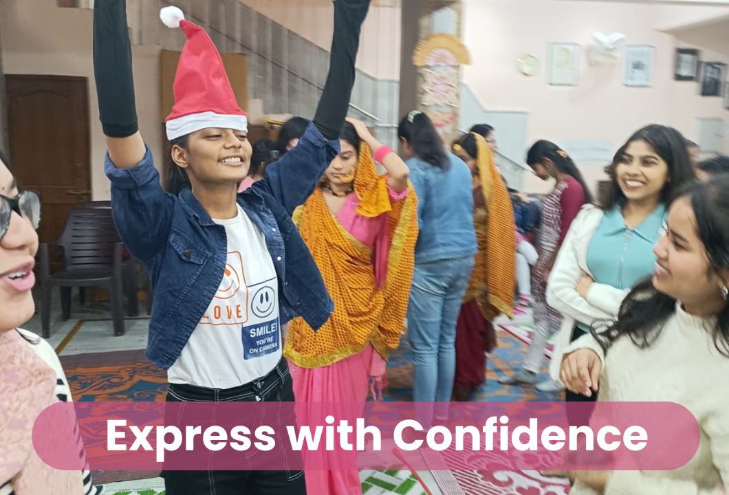 Express with confidence (Maitri Canva visual).